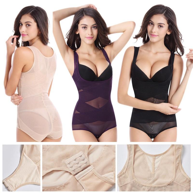 Full Body Shaper Waist Vest Fajas Shapewear Underbust Corset BodySuit Corset US