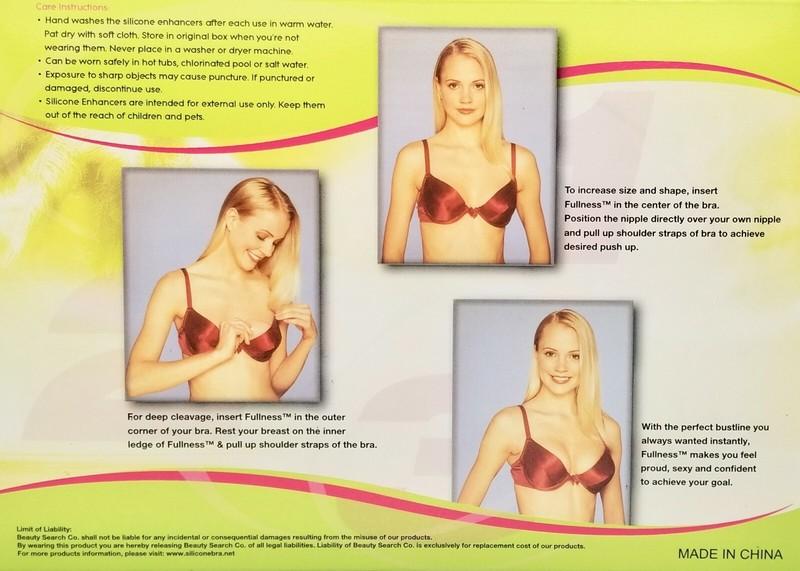 Fullness Silicone Breast Enhancer Shaping Bra Insert Gel Push Up Pad With Nipple