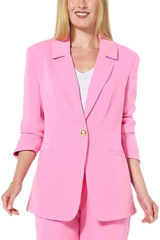 G by Giuliana Women's Beauty Bio Girlfriend Blazer Sachet Pink