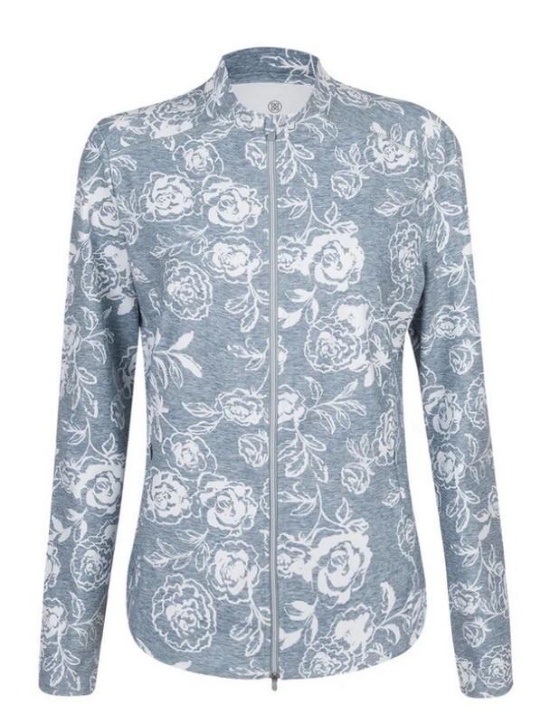 G/FORE Women's Peony Sketch Tech Interlock Jacket NWT Heather Gray Size XS Gfore