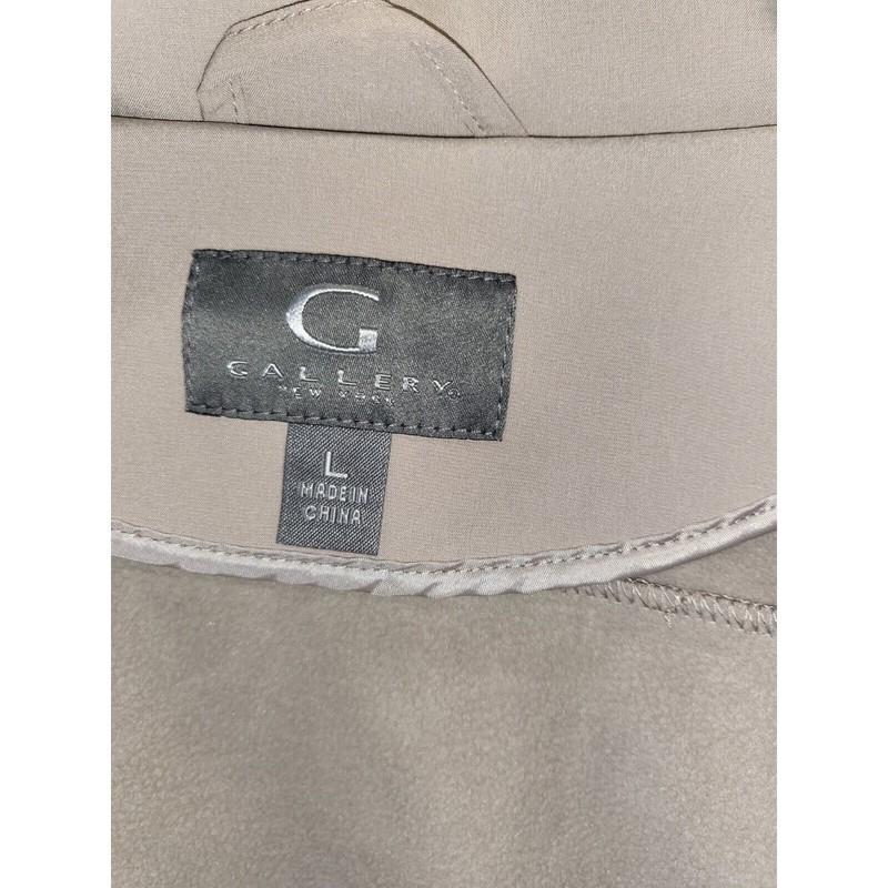 Gallery New York Coat Women's L Hooded Packable Water Resistant Jacket Fall