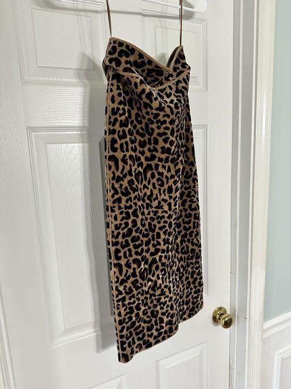 Galvan London Women Skirt Leopard 31 Inches Long