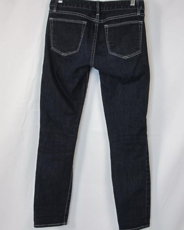 Gap 1969 Womens 0 Jeans Dark Blue Denim Wash 25/0 Always Skinny 28x28 Stretch
