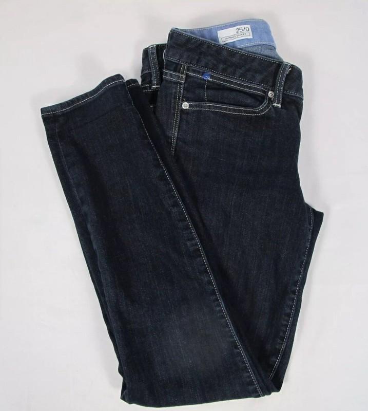 Gap 1969 Womens 0 Jeans Dark Blue Denim Wash 25/0 Always Skinny 28x28 Stretch