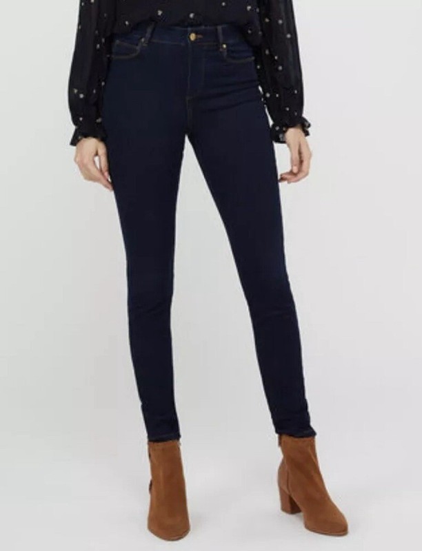 Gap 1969 Womens 0 Jeans Dark Blue Denim Wash 25/0 Always Skinny 28x28 Stretch