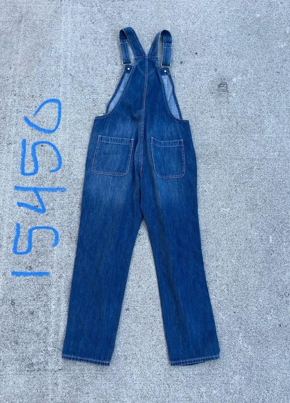 GAP Denim Overalls Women's Size M Relaxed Pasadena Blue Jumpsuit