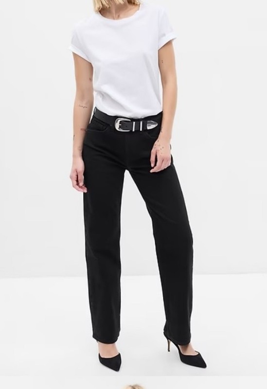 GAP High Rise '90s Loose Jeans – BLACK – Sz 28