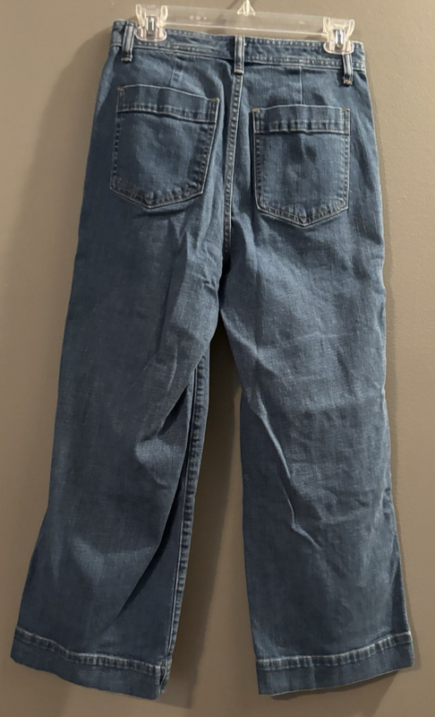 GAP High Rise Wide Leg Crop Jeans Womens 4/27