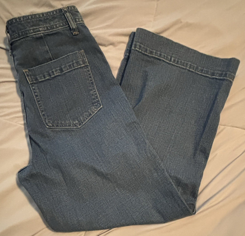 GAP High Rise Wide Leg Crop Jeans Womens 4/27