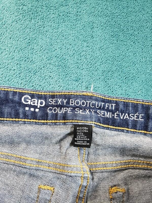 Gap Jeans Sz 2 Womens Blue Denim Pants Stretch Ladies Mid Rise Sexy Bootcut