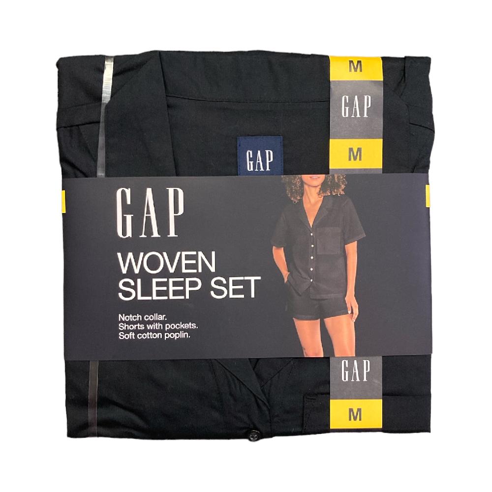 GAP Ladies Cotton Poplin Short Sleeve Notch Collar Woven Sleep Set GP004095