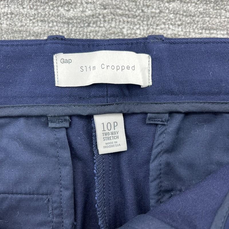 GAP Pants Sz 10 Petite Womens Slim Cropped Two Way Stretch Medium Wash Blue NWT