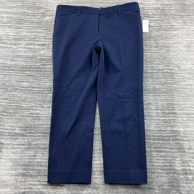 GAP Pants Sz 10 Petite Womens Slim Cropped Two Way Stretch Medium Wash Blue NWT