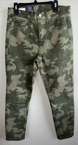 GAP Women's Camo True Skinny Ankle High Rise Jeans - NEW with Tags Size 28/6R