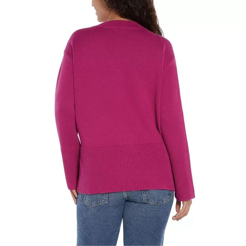 GAP Women's Crewneck Long Sleeve Cotton Pullover Pink Size XL