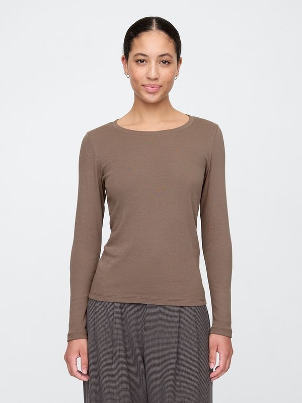 GAP Women's Favorite Cotton/Modal Crewneck T-Shirt- Plymouth Rock-Size L