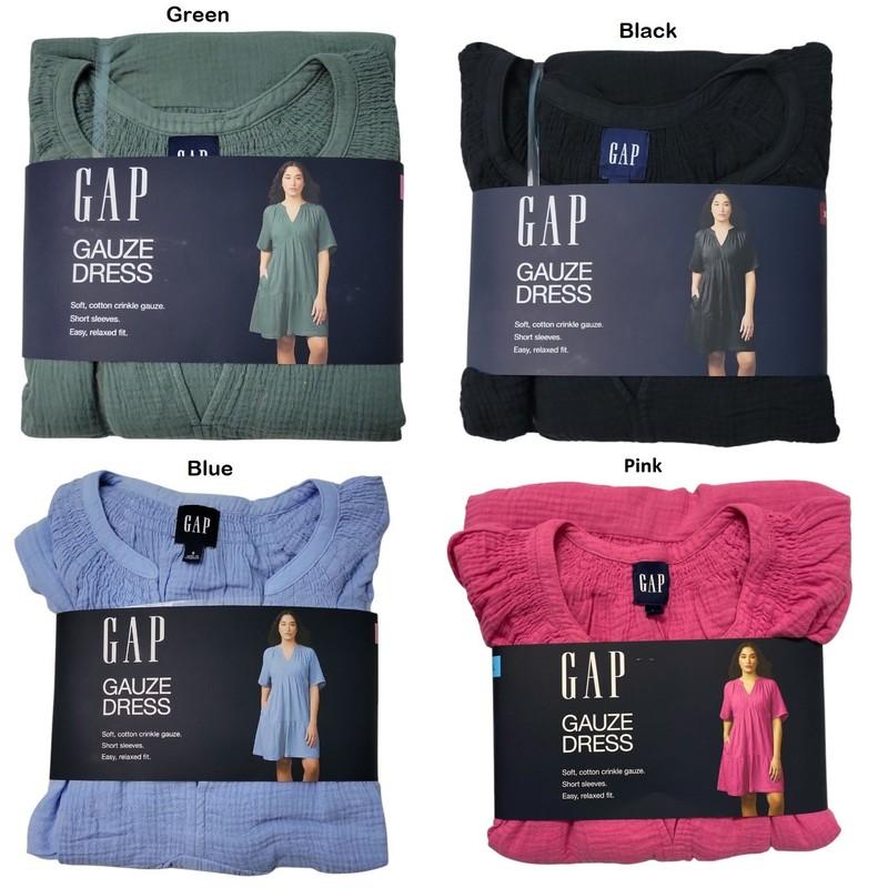 Gap Women's Relaxed Fit Soft Cotton Gauze Tiered Dress