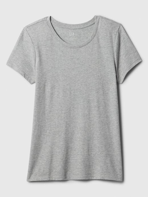 GAP Women's Size M Crew Neck Soft Cotton/Modal Favorite T-Shirt- Light Gray Marl