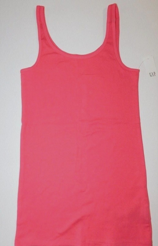 Gap Women's Tank Top Pink Size SMALL Cotton Favorite Style Fitted Stretch New