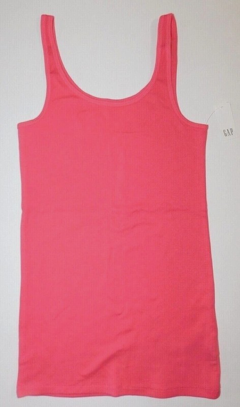 Gap Women's Tank Top Pink Size SMALL Cotton Favorite Style Fitted Stretch New