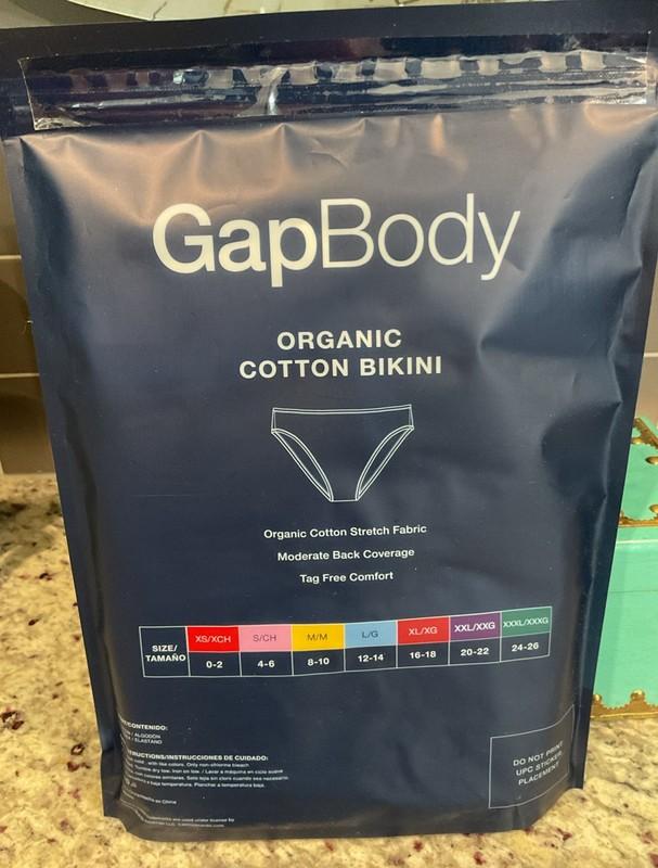 GAPBODY Womens Sz M 8-10 Organic Cotton Stretch Bikini 5 Pk Multi Colors TagFree