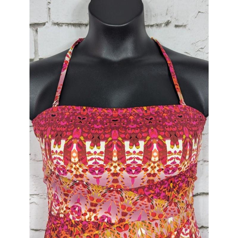 GARNET HILL One-Piece Printed Swimsuit Vacation Cruise Beach Resort Size 14