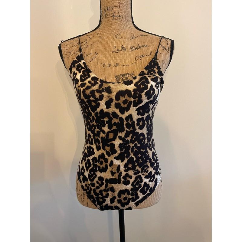 Gaze Leopard Print One Piece Size Small
