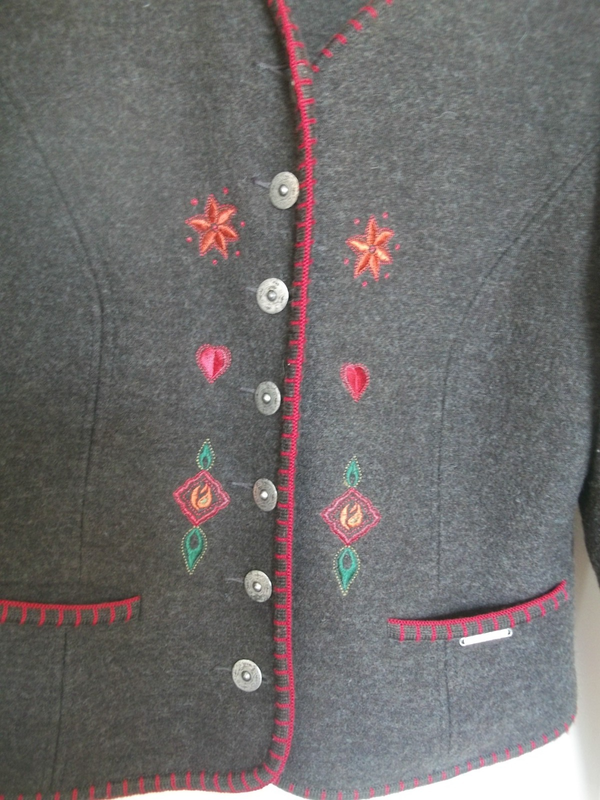 Geiger Wool Ladies Brown Jacket: Made In Austria: Size 40