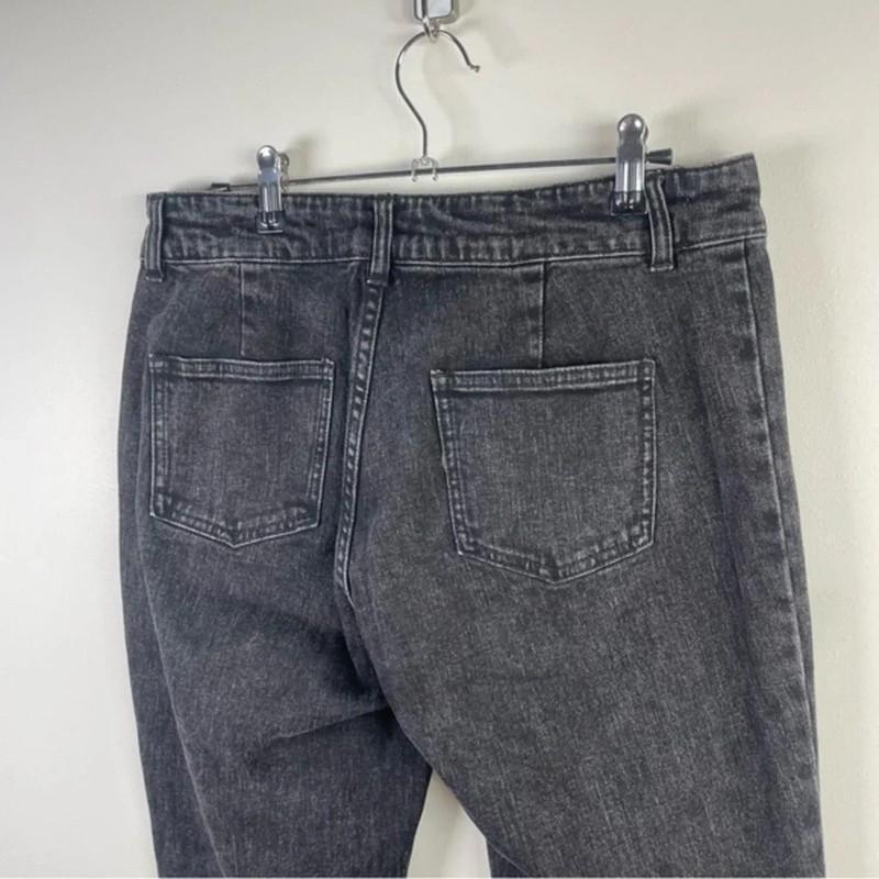 Generation Love Black Amirah Cropped Kick Flare Jean Size 28"