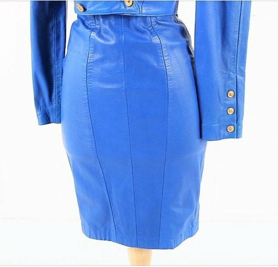 Genuine Leather Dress Handmade Lambskin Leather Dress Plus Size Custom Made