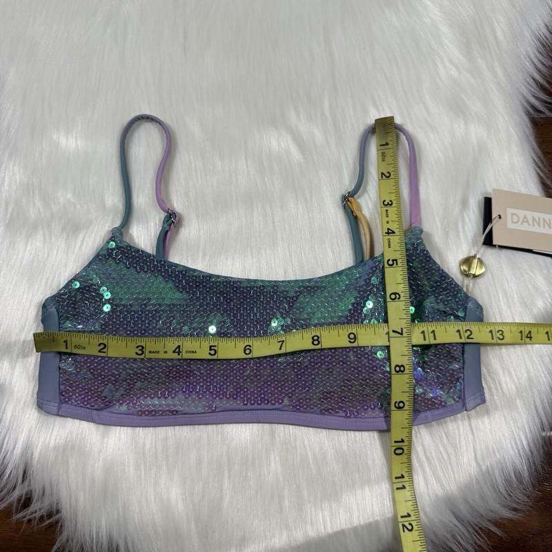Gianni Bini Dannijo Sz Small Sequin Frankie Top Frida Bikini Bottom Swimsuit Set