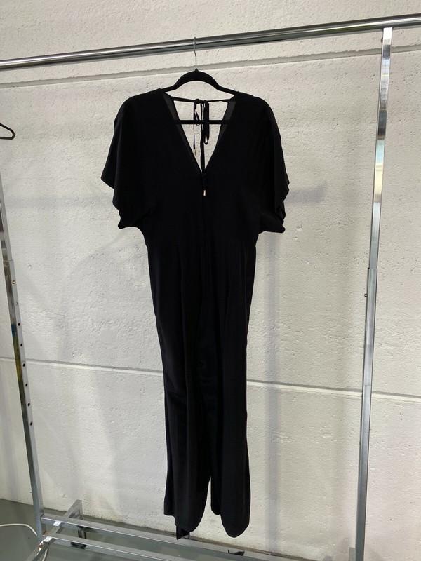 GINGER AND SMART Whisper Jumpsuit Black Party Size 10 AU RRP 559 WITH DEFECTS