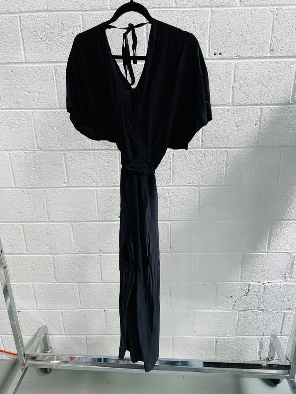 GINGER AND SMART Whisper Jumpsuit In Black Size 12 AU RRP 559 WITH DEFECTS