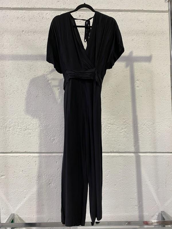 GINGER AND SMART Whisper Wide Leg Jumpsuit Black Size 14 AU RRP 559 WITH DEFECTS