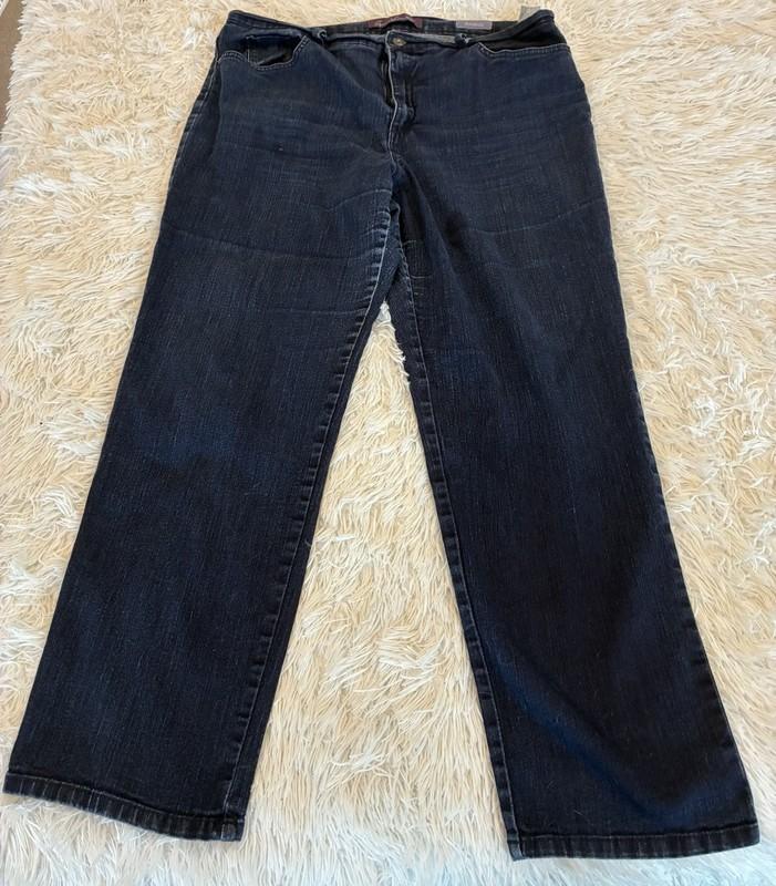 Gloria Vanderbilt Amanda Flex Denim Jeans Women 18 Blue High Rise Stretch