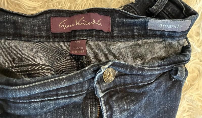 Gloria Vanderbilt Amanda Flex Denim Jeans Women 18 Blue High Rise Stretch