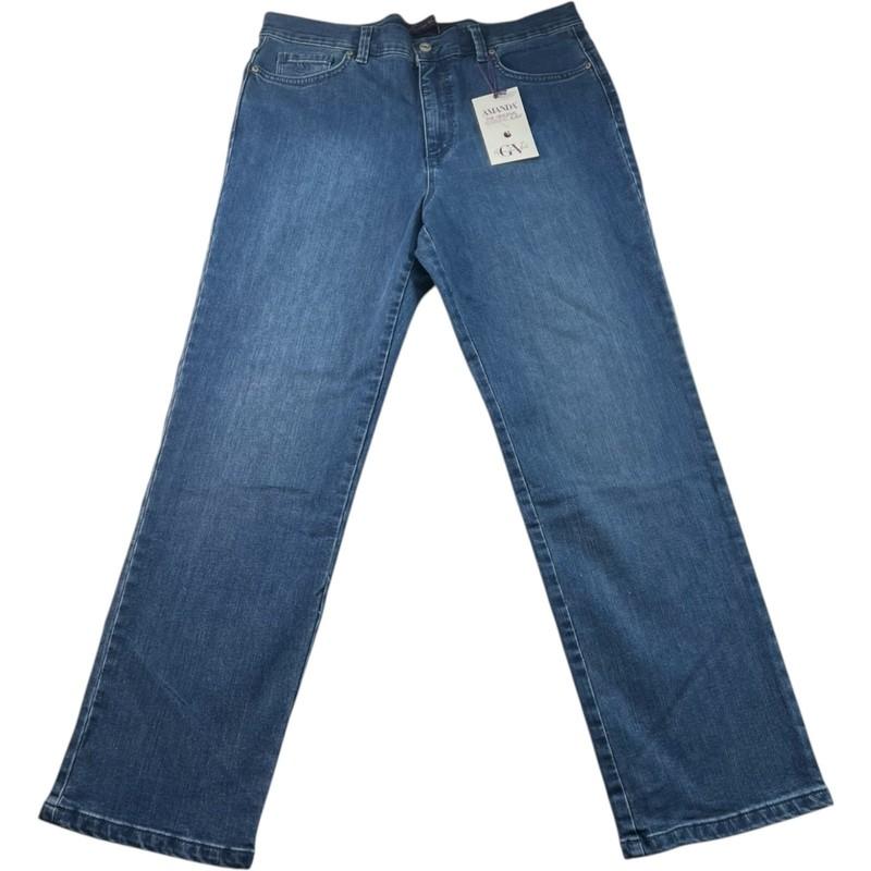 Gloria Vanderbilt Tampered Jeans Womens Size 14 Petite 14P Blue Denim New