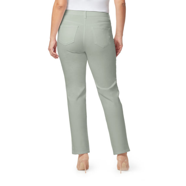 Gloria Vanderbilt Women's Classic Amanda High Rise Tapered Jean Light Fern 12