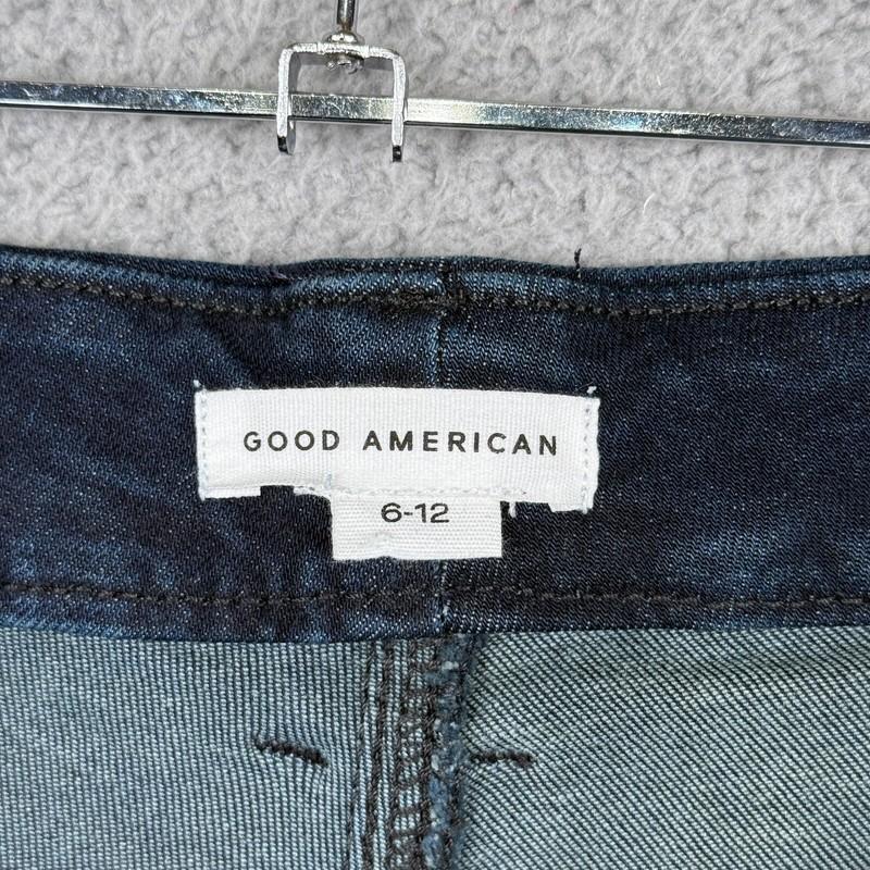 Good American Jeans Womens 6-12 Blue Always Fits Good Legs Stretch Preppy Denim