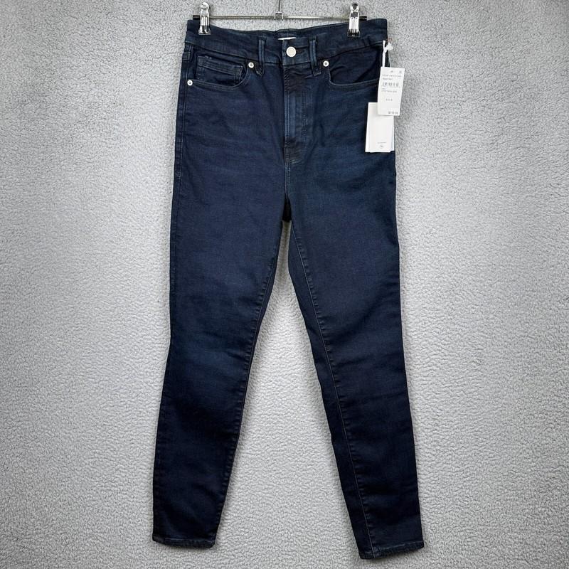 Good American Jeans Womens 6-12 Blue Always Fits Good Legs Stretch Preppy Denim