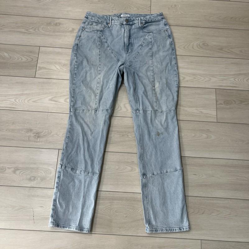 Good American Light Wash Jeans Women’s Denim Mid Rise Stretch Size 15