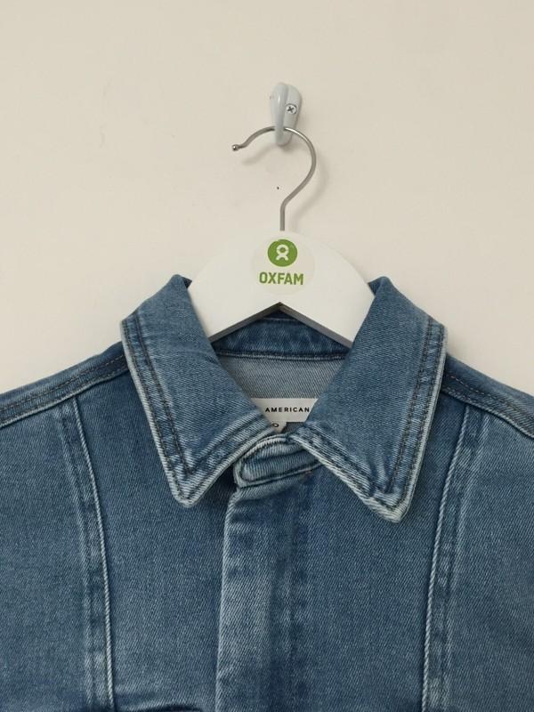 Good American Women's Playsuit Size L Blue Denim Pocket Stretch Zip New* F1