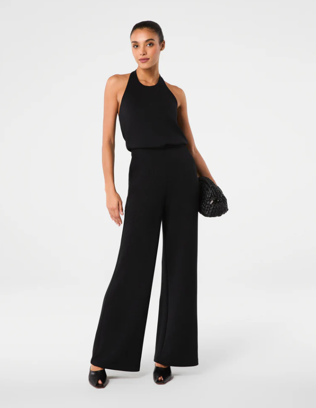 [GOOD PRICE] SPANX AirEssentials® Halter Jumpsuit Very Black