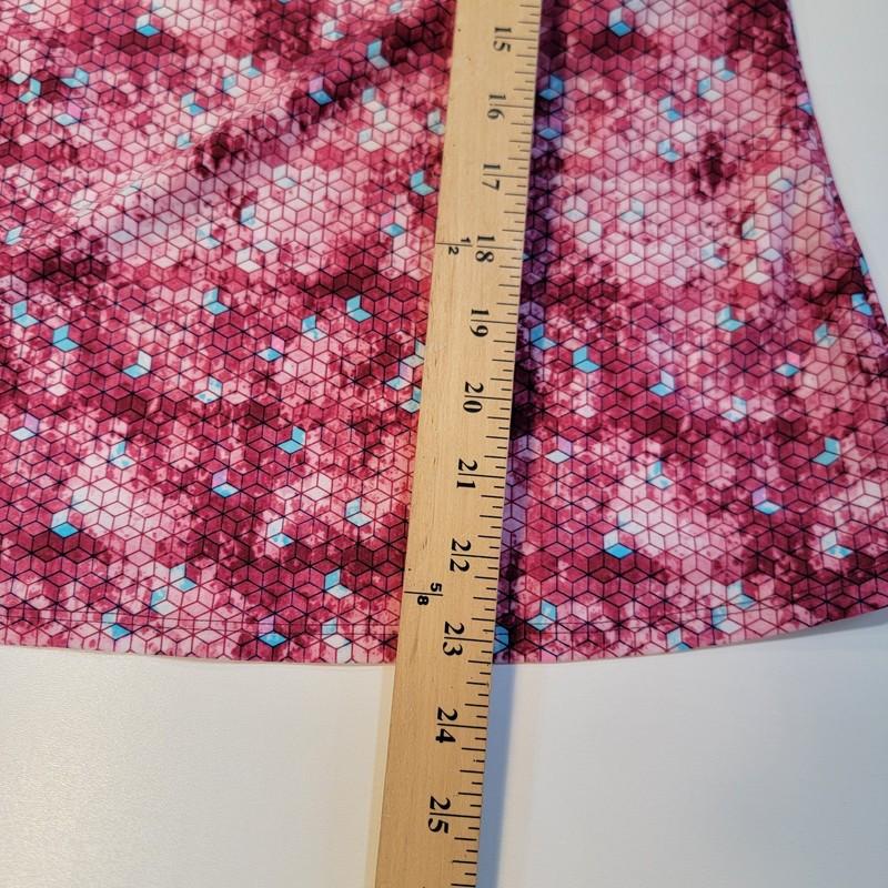 Gossip Swimsuit Tankini Top Sz L Racerback Pink Multi Lightly Padded