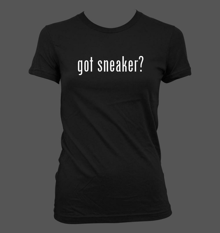 got sneaker? - Cute Funny Junior's Cut Women's T-Shirt NEW RARE