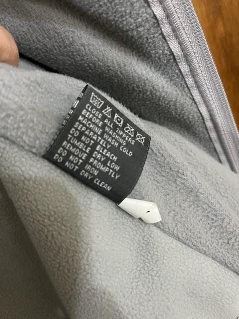 Gray Woman's New Balance Jacket Hood Large EUC Warm Quilted & Fleece-zip Pockets