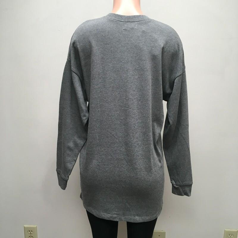 Grayson Threads Womens Gray Boo Crew Neck Long Sleeve Graphic Sweatshirt Dress S
