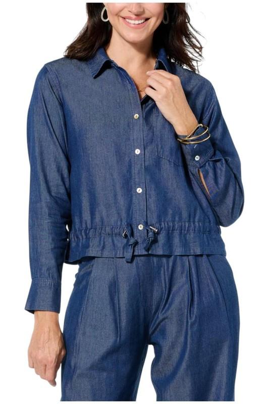 GREY By Jhoan Sebastian Grey Convertible Chambray Duster Indigo