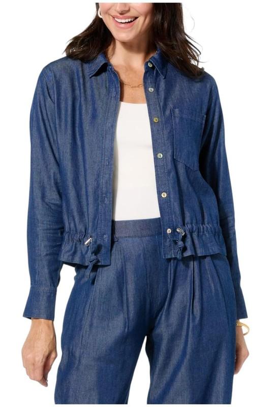 GREY by Jhoan Sebastian Grey Convertible Chambray Duster Indigo