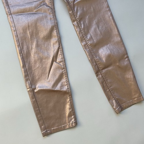 Guess Women’s 1981 High Rise Skinny Jeans Foil Gold Metallic Size 25